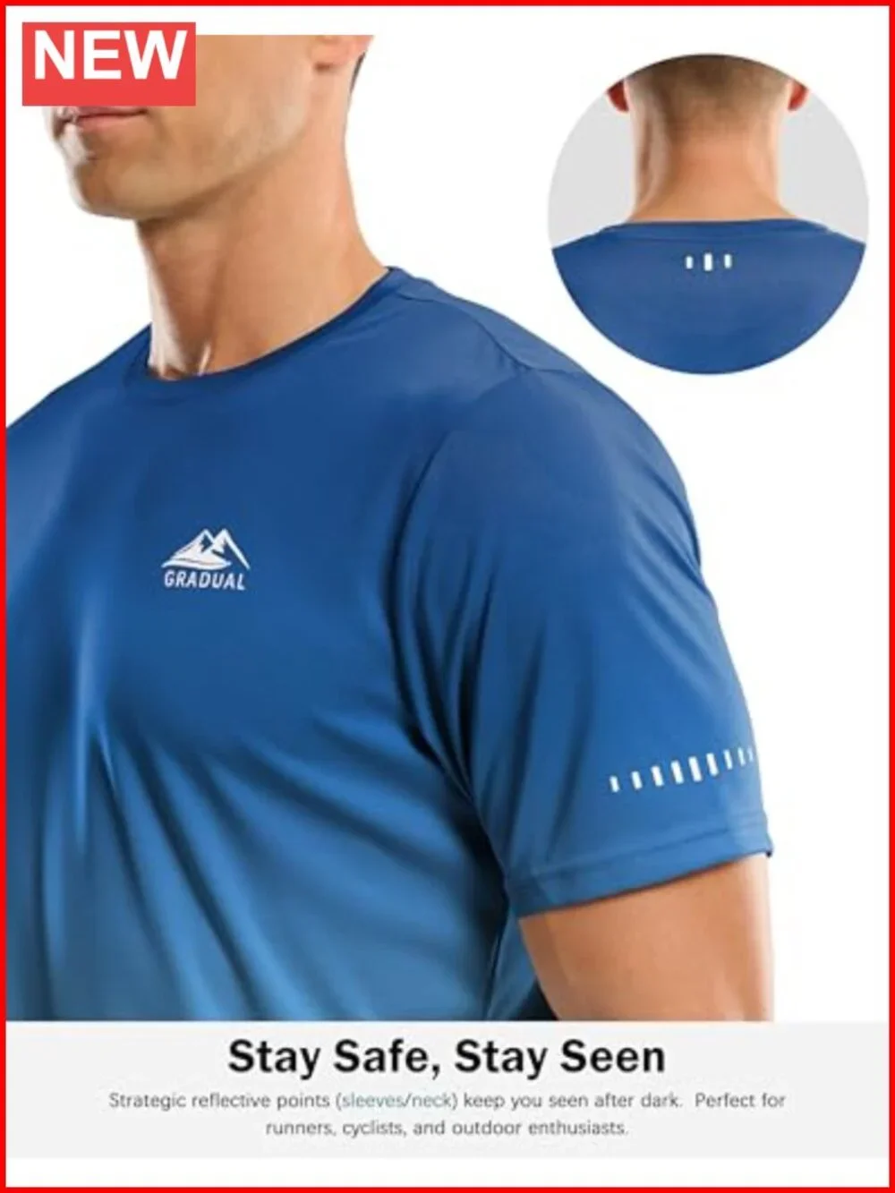 Men's UPF 50+ Sun Protection Swim Shirts Rash Guard Quick Dry 4-Way Stretch